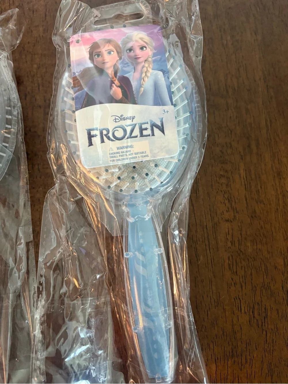 4x Disney Elsa Sparkle Snowflake Hairbrush - Light Blue NWT Birthday Party Gift